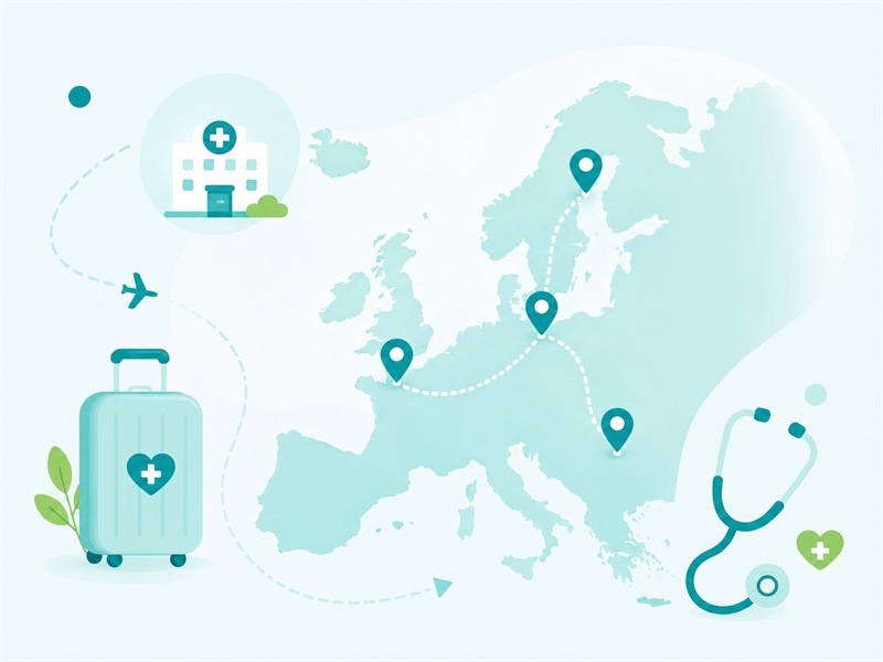 Mapa Európy so zdravotníckymi pracovnými príležitosťami